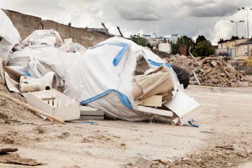 Professional rubbish clearance team at work in South East London